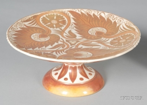 Wedgwood pink lustre for William de Morgan 1894 - courtesy Skinner Inc